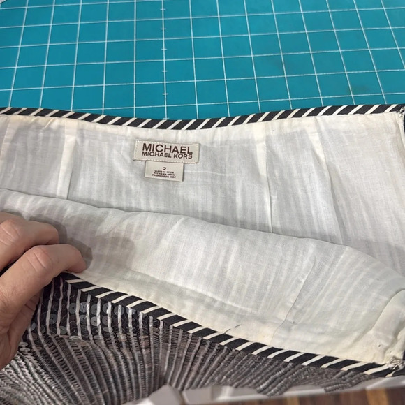 Michael Kors Striped Sequin Mini Skirt Size 2 - Picture 6 of 8